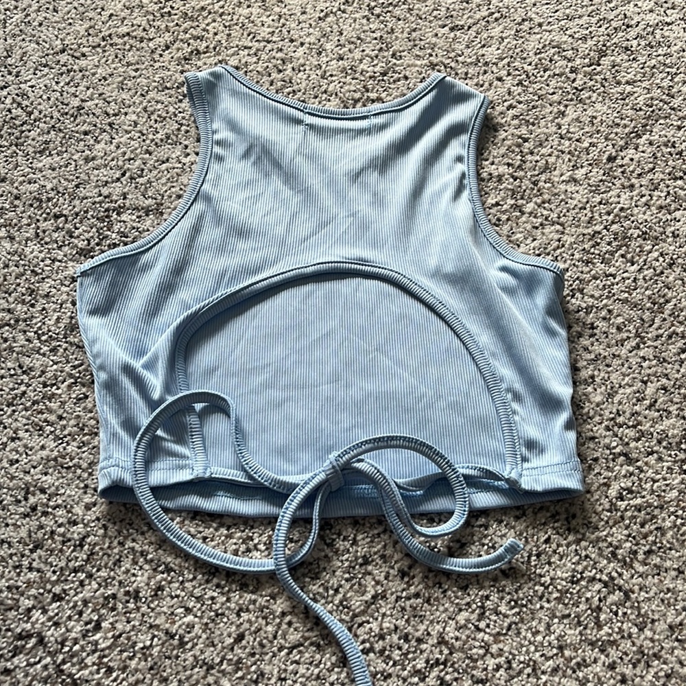 Shein Crop top Tank with tie in back